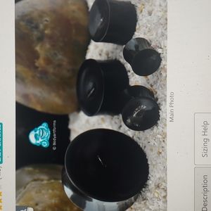 11/16" Black Horn Concave Plugs